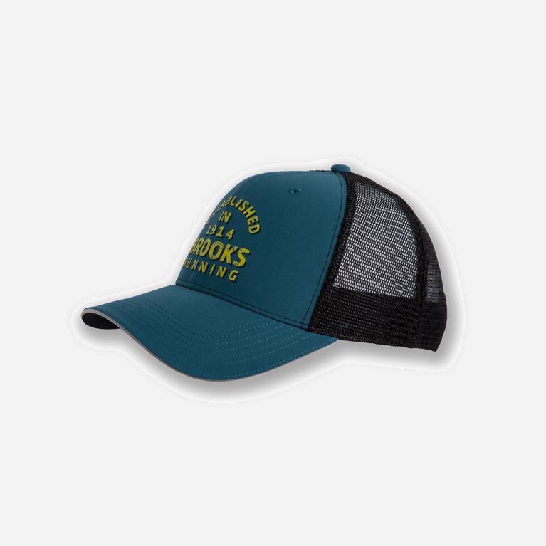 Brooks Discovery Trucker Löparkepsar Herr 391846-AIN Blå/Svarta